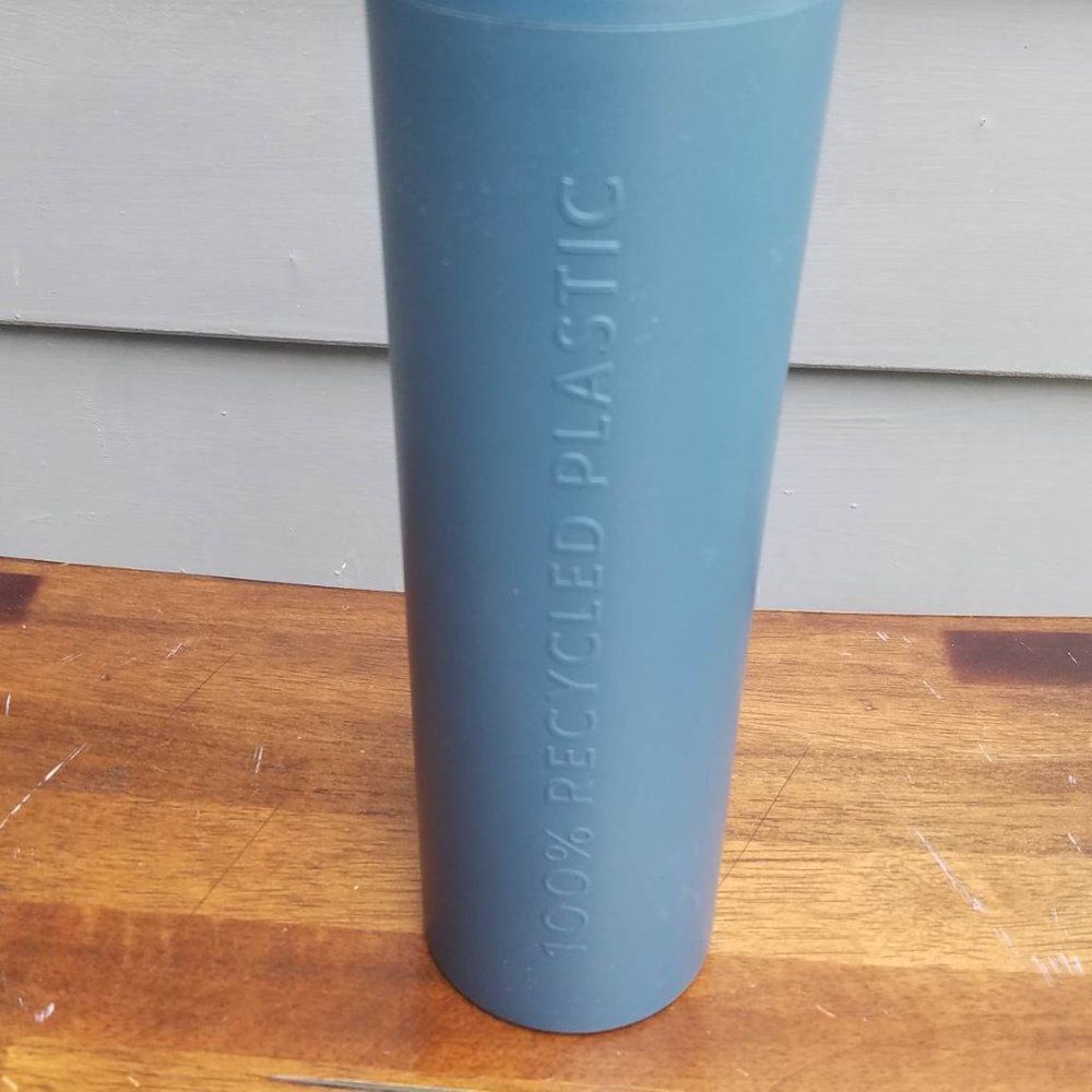 Starbucks Dark Teal 16 oz Tumbler 8.5" Tall 100% Recycled Matte Finish - Picture 3 of 8